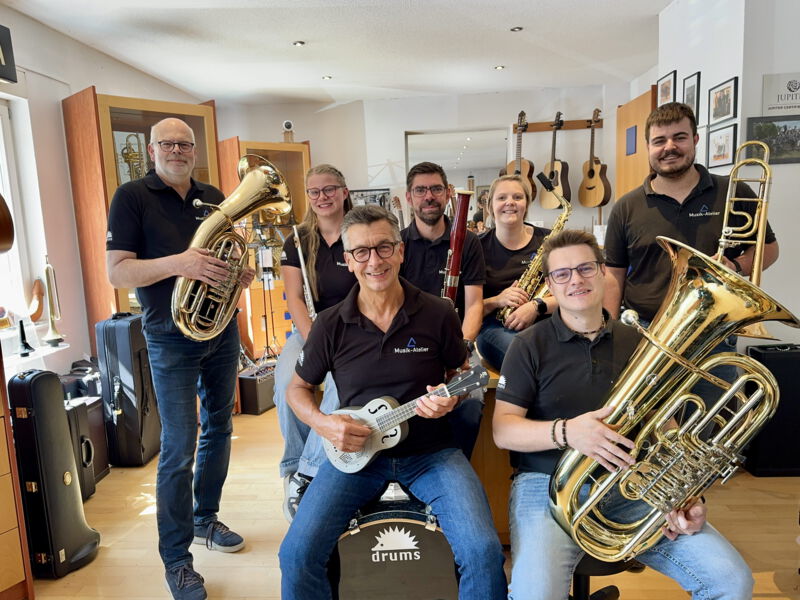 Unser Team im Musik-Atelier