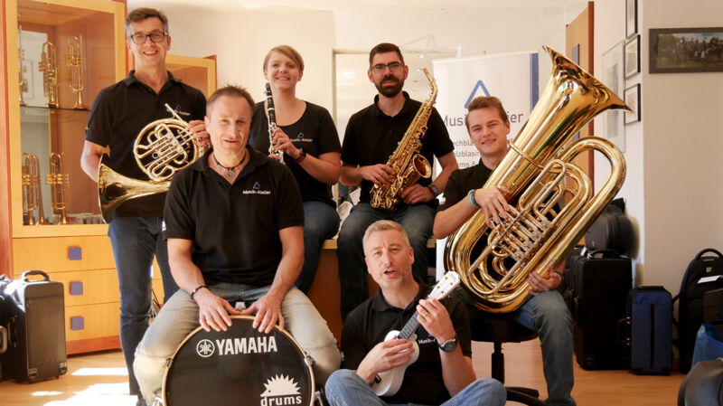 Unser Team im Musik-Atelier